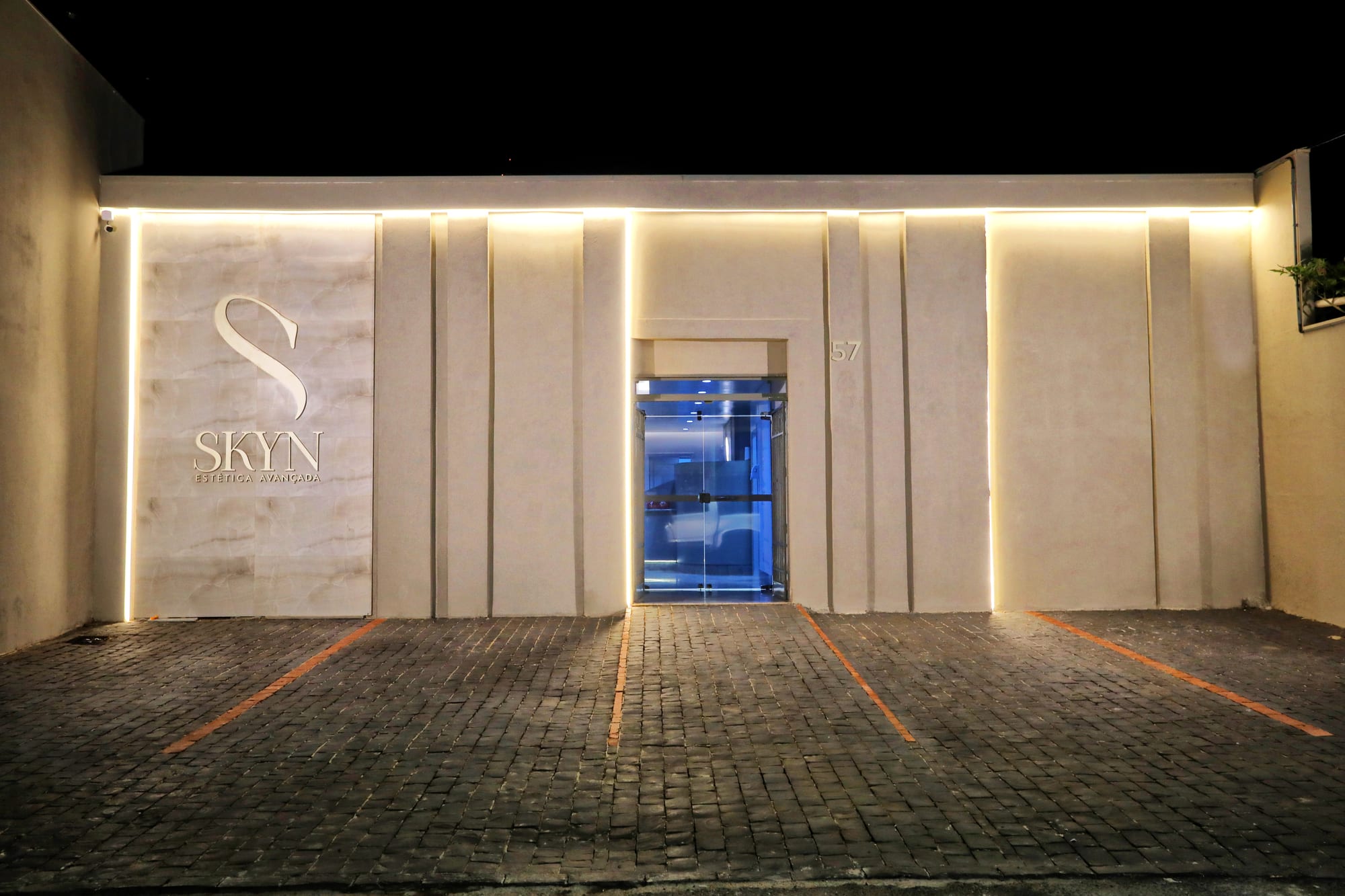 Fachada da Skyn Estética Avançada — Rua Bernardo Cupertino, 57, Uberlândia